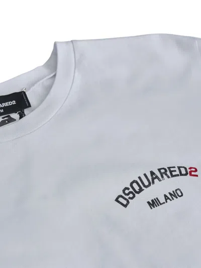 Dsquared2 Regular Fit Cotton T-shirt In White