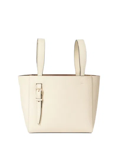 Valextra "soft Micro" Small Handbag In White