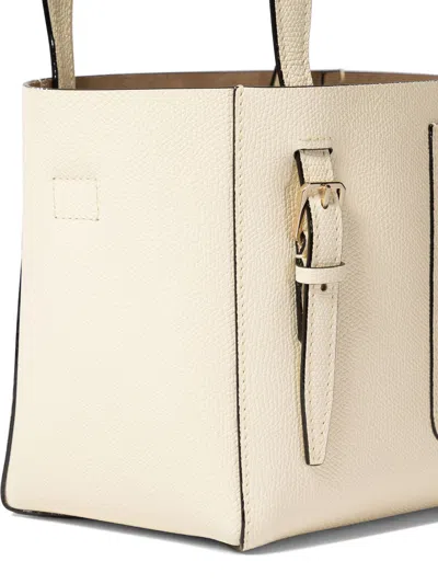 Valextra "soft Micro" Small Handbag In White