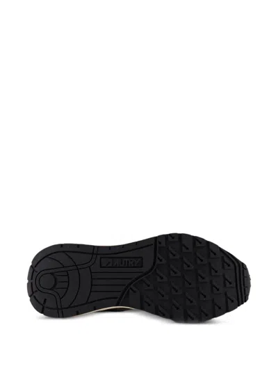 Autry Brown Leather Sneakers With Timeless Design In White