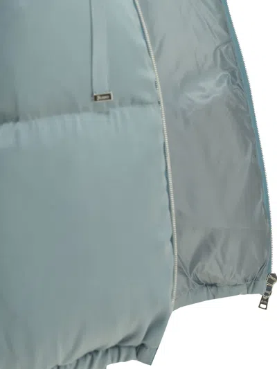 Herno "resort" Bomber Jacket In Blue