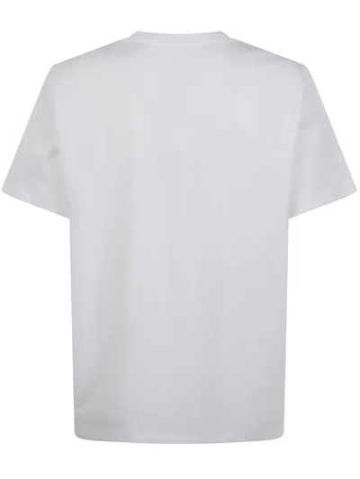 Ganni Basic Jersey Leopard Relaxed T-shirt Leopard In White