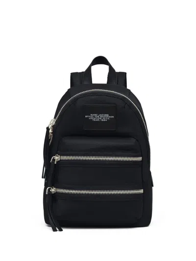 Marc Jacobs The Biker Medium Full Zip Nylon Backpack In Black