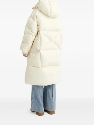Khrisjoy Butter Polyester Down Feather Jacket In Neutral