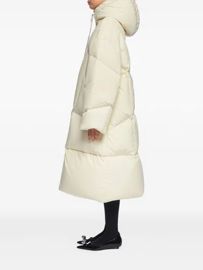Khrisjoy Butter Polyester Down Feather Jacket In Neutral