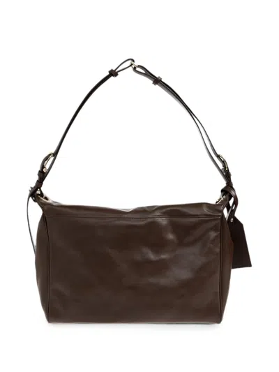 Furla Rectangular Shoulder Bag In Smooth Leather In Black