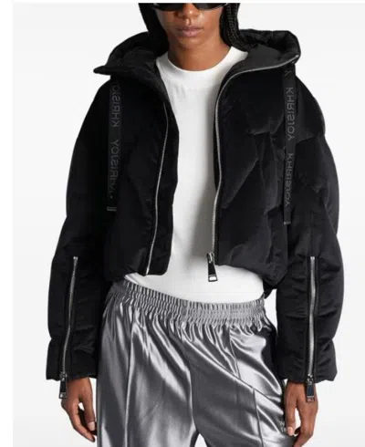Khrisjoy Black Polyester Down Feather Jacket In Black