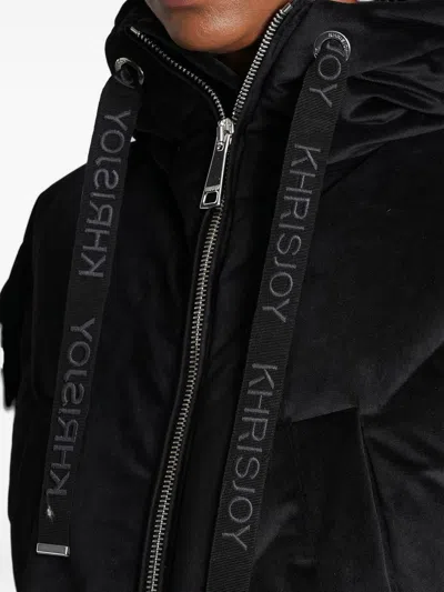 Khrisjoy Black Polyester Down Feather Jacket In Black