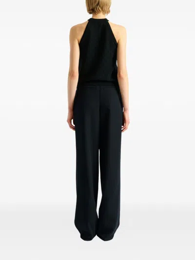 Balmain Wool Top In Black