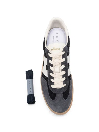 Hogan Cool Logo-patch Sneakers In Gray