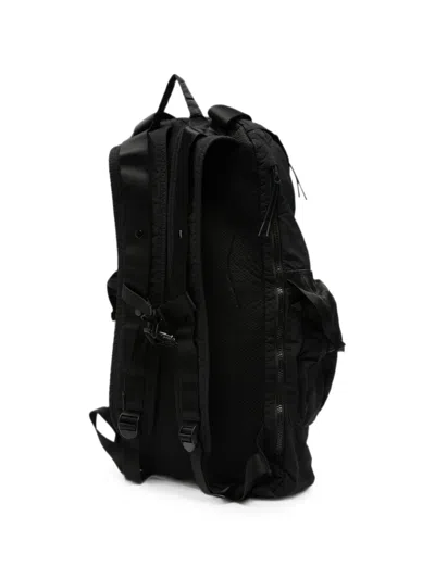C.p. Company C.p.company Logo-embroidered Backpack In Black