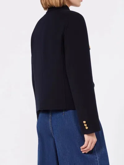 Max Mara Long-sleeved Casual Jacket In Black