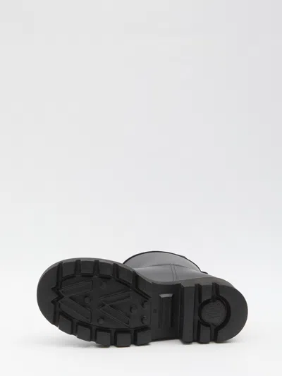 Moncler Kickstream Drawstring Rain Boots In Black