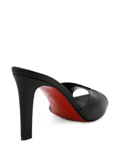 Christian Louboutin Fanny Slide Leather Heeled Mules 85 In Black