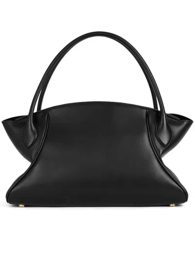 Balmain Classic Handle Bag M In Black