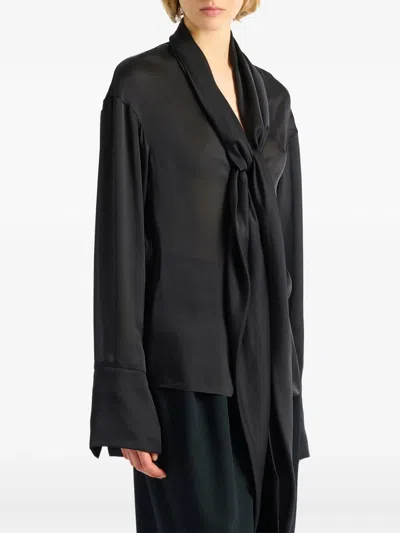 Balmain Ls Shirt In Black