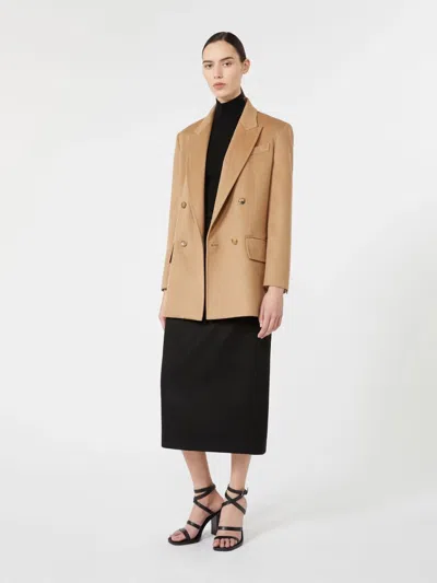 Max Mara Zibeline Camel Olimpia Jacket In Neutral
