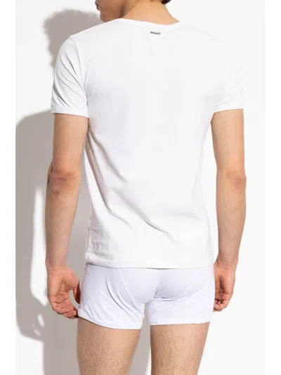 Versace Bio Jersey Bi-pack T-shirt In Multi