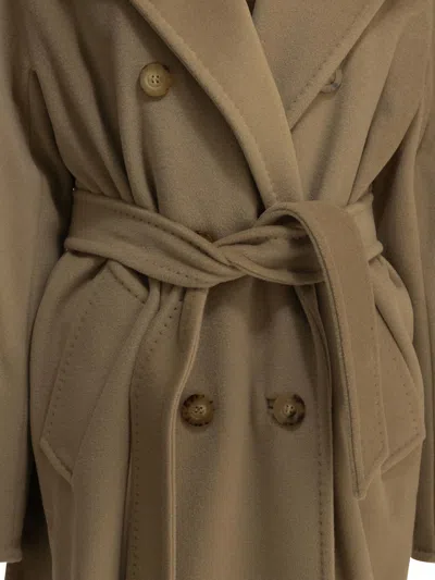 Max Mara Maxmara Madame Virgin Wool And Cashmere Coat In Brown