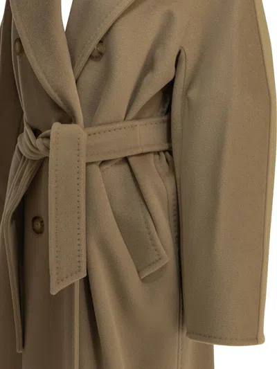 Max Mara Maxmara Madame Virgin Wool And Cashmere Coat In Brown