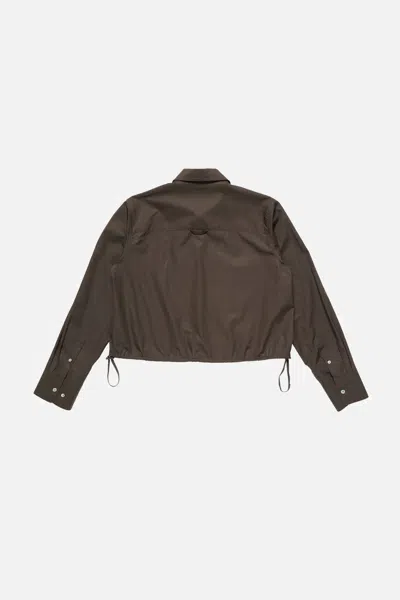 Acne Studios Button-up Over Shirt In Brown