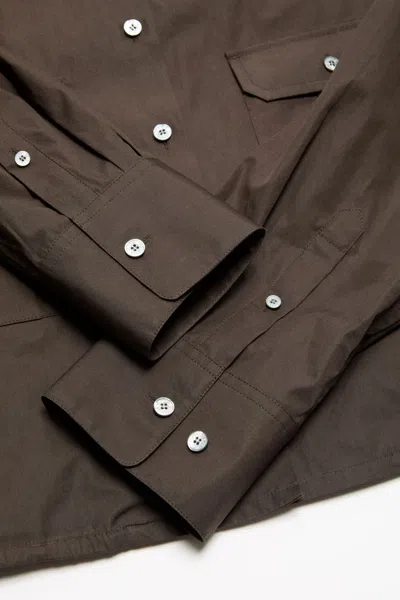 Acne Studios Button-up Over Shirt In Brown