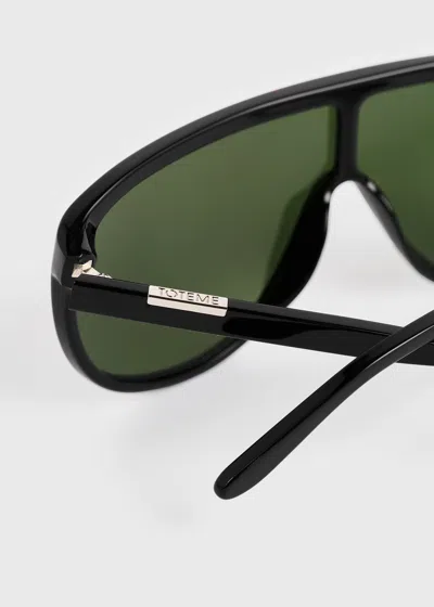 Totême Toteme Shield Aviator-frame Acetate Sunglasses In Multi