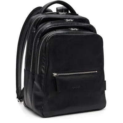 Marsèll Triparto Logo Debossed Backpack In Black