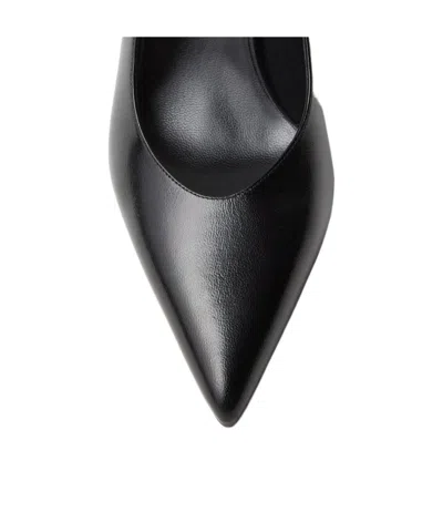 Versace Pointed Slingback Pumps In Black