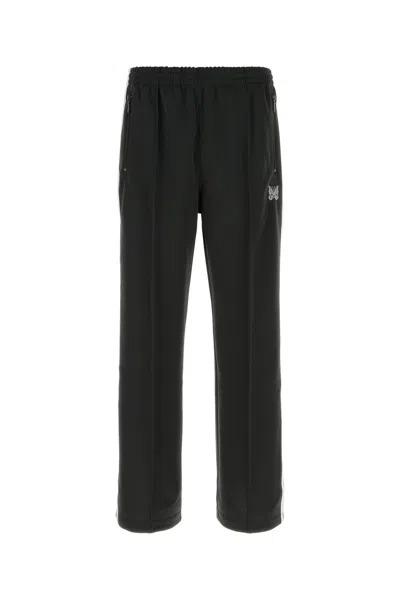 Needles Black Polyester Joggers In Black