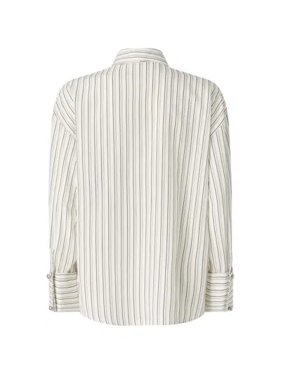 Pinko 系带条纹衬衫 In Multi