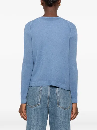 Base Round-neck Sweater In Blue