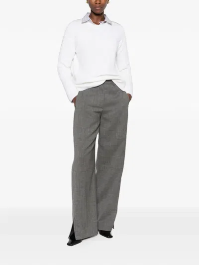 Base White Sweater In White