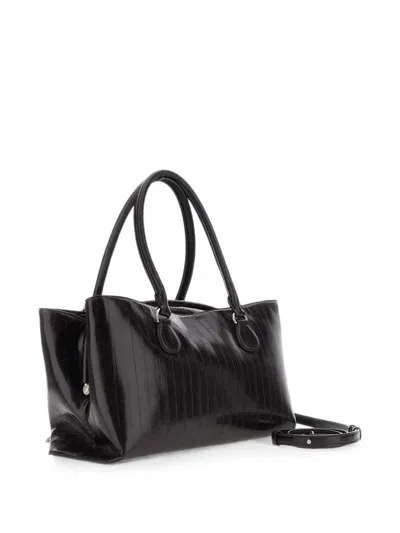 Osoi Shell Brot Lizard-effect Leather Shoulder Bag In Pattern