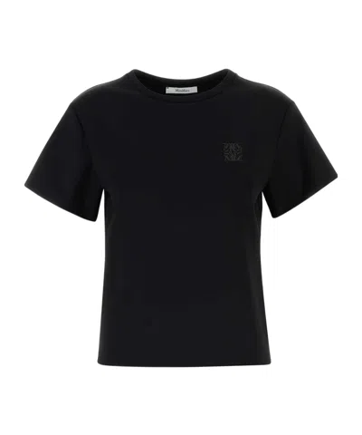 Max Mara Quagga Short-sleeve T-shirt In Black