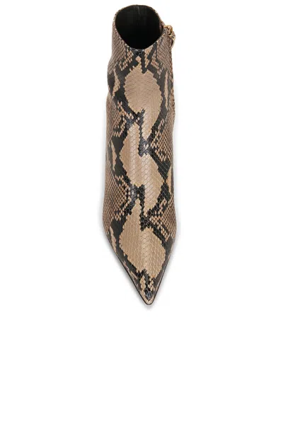 Khaite Bella Snake-effect Leather Ankle Boots In Multi