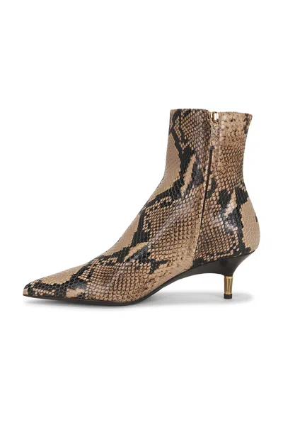 Khaite Bella Snake-effect Leather Ankle Boots In Multi