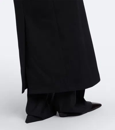 Rohe Black Double Breasted Tailored Coat In Black