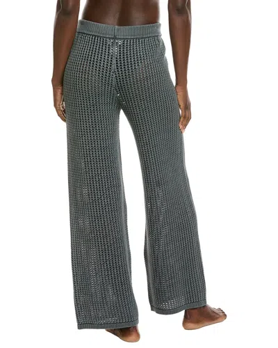 Barefoot Dreams Sunbleached Open Knit Pant In Gray
