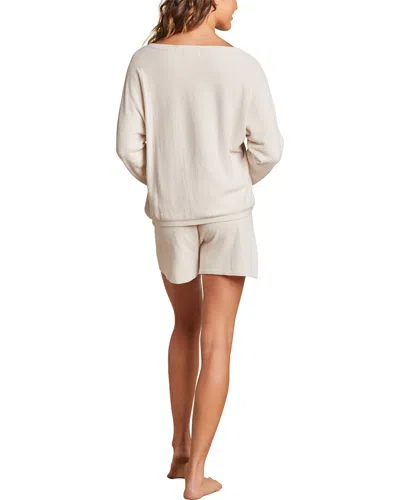 Barefoot Dreams 2pc Boatneck Short & Top Pullover