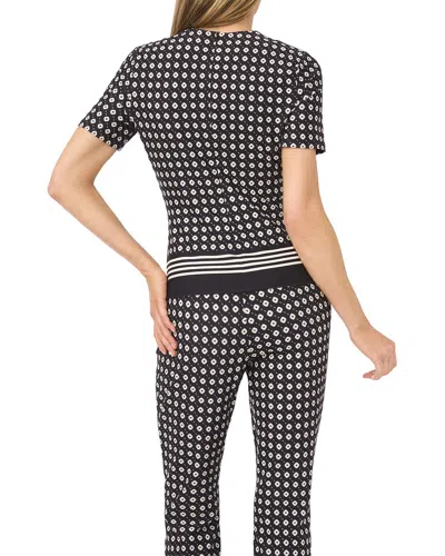 Ted Baker Midge Geo Print Knit Top In Gray