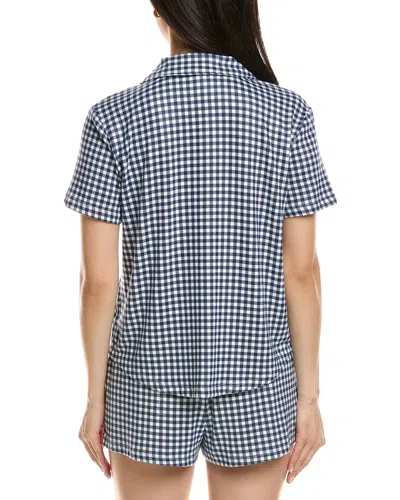 Z Supply Amy Gingham Top In Blue