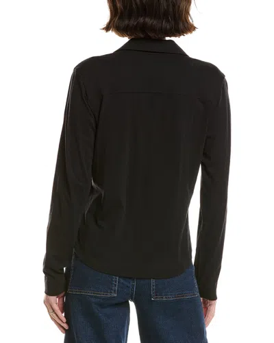 Lilla P Split Collar Button Down Shirt