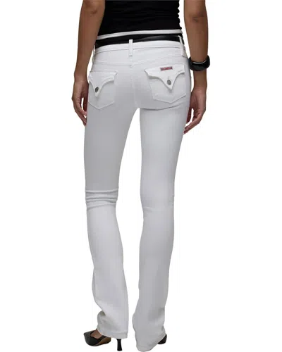 Hudson Jeans Beth Midrise Baby Boot Jean In White