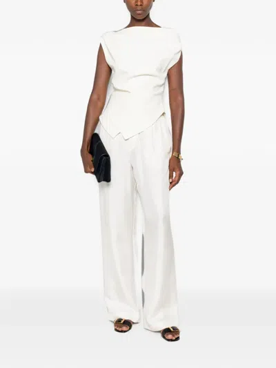 Rohe Draped Asymmetric Top In White