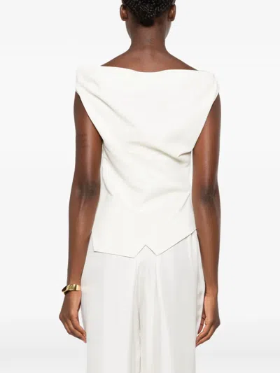 Rohe Draped Asymmetric Top In White