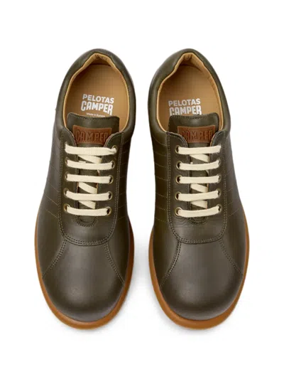 Camper Pelotas Ariel Nubuck Sneakers In Green