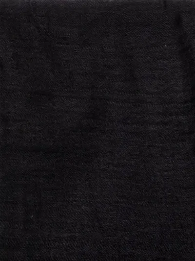 Rick Owens Wool Blend Textured Wrap In White