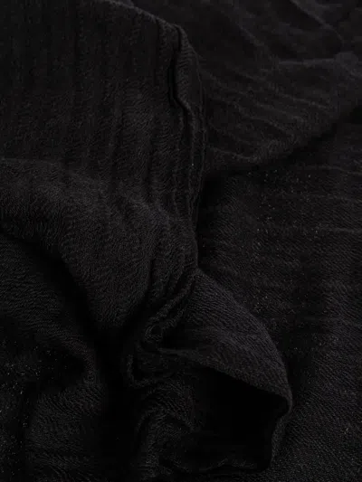 Rick Owens Wool Blend Textured Wrap In White