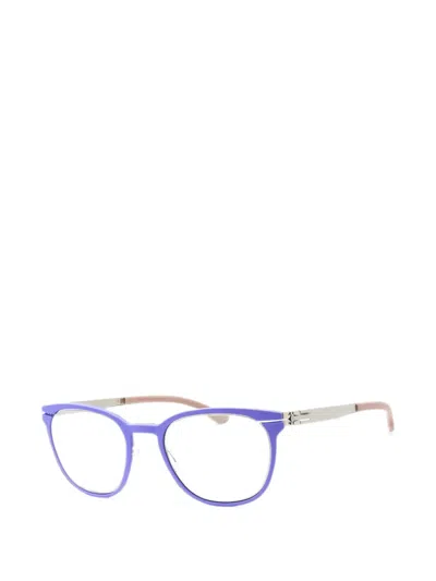 Ic! Berlin Westside Square-frame Glasses In Blue